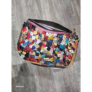 Leather Flower Petal Bohemian Hippie style purse